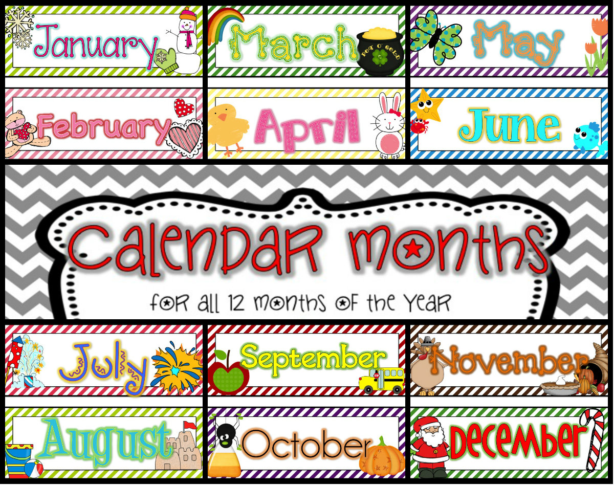 Free month calendar.