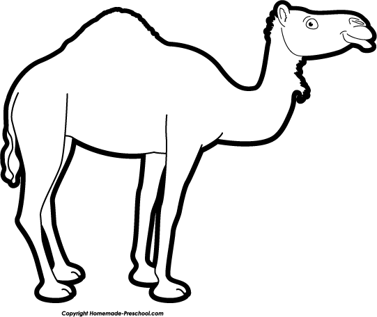 Download Free png Camel Clipart Black And White