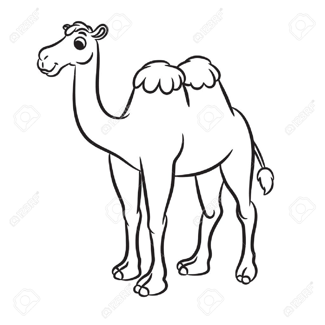 Camel clipart black and white, Camel black and white