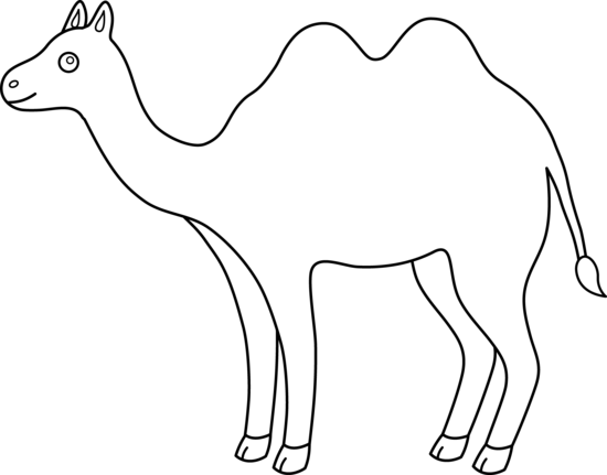 Camel Clipart Black And White