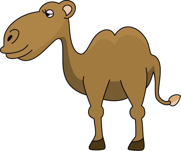 Camel clipart brown.