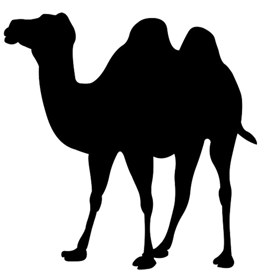 Clipart camel silhouette.