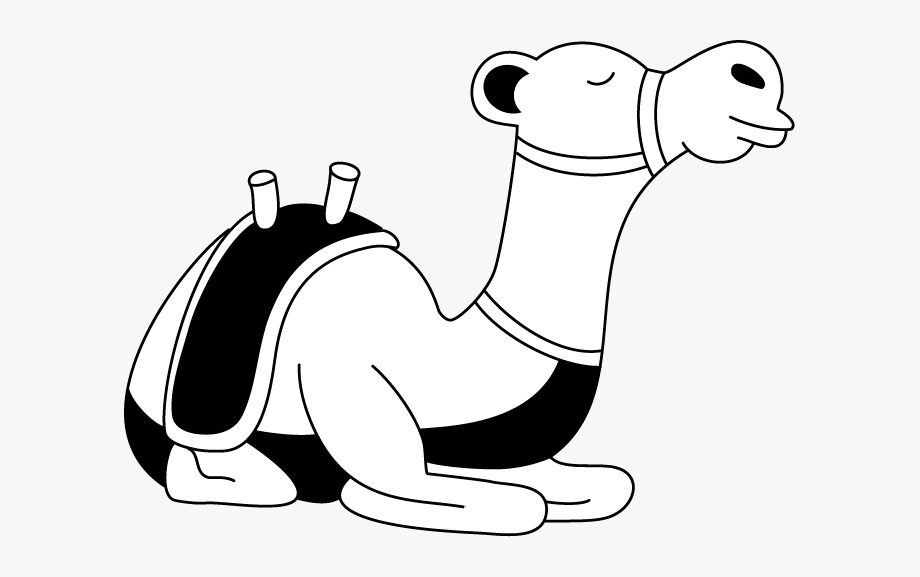 Simple Cute Camel Clipart Black And White Clipartfest