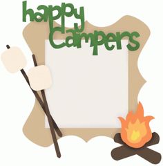 camping clipart borders