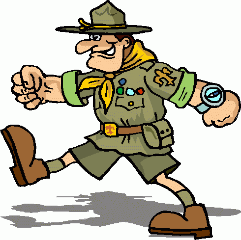 Boy scout camping clipart