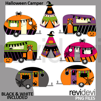 Halloween clipart camping.