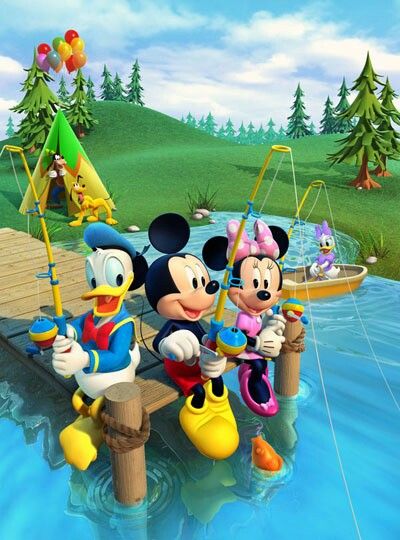 Mickey mouse camping.