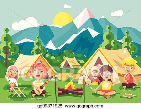 camping clipart scout
