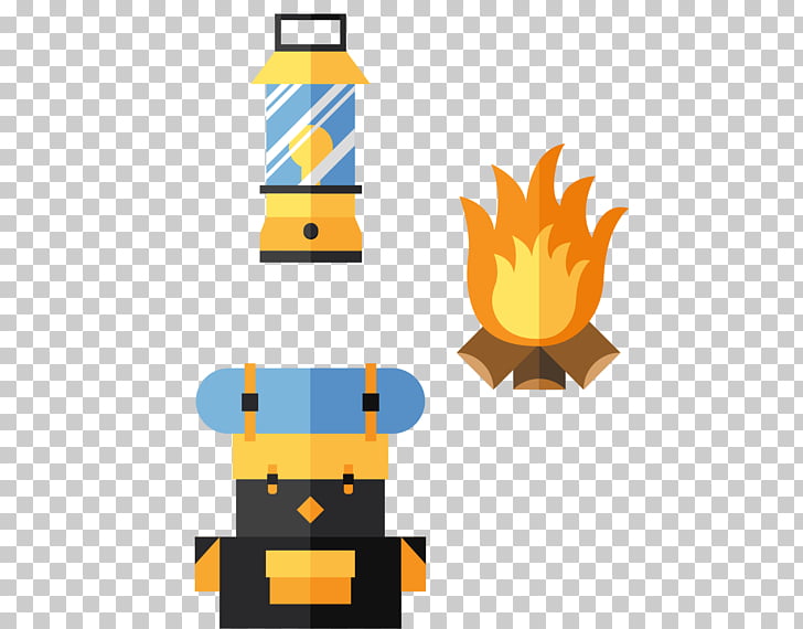 Camping baggage icon.