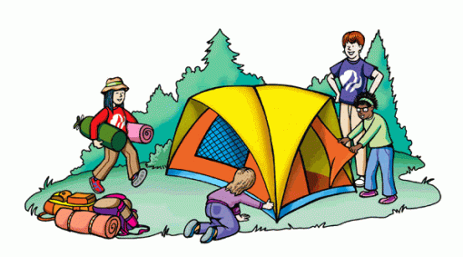 Free animated camping.
