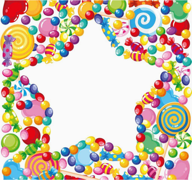 Candy clipart borders.