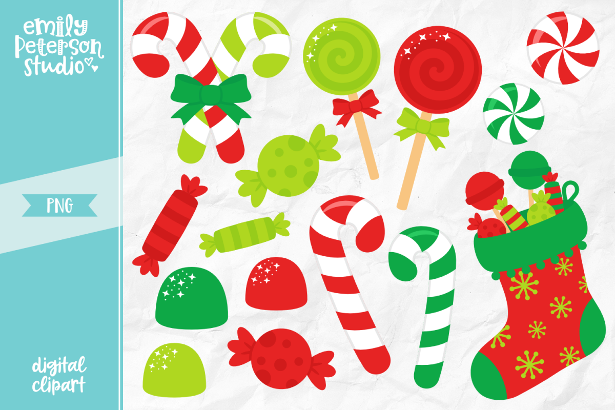 Christmas candy clipart.