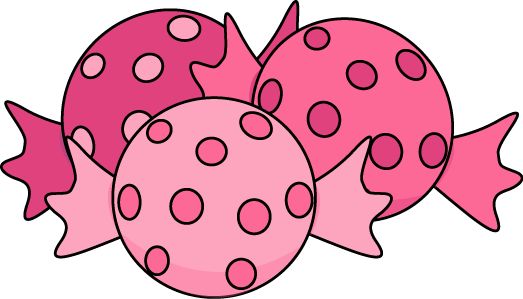Pink candy clipart.
