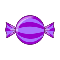 candy clipart purple