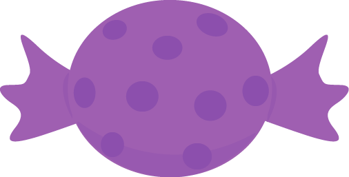 Purple Halloween Candy Clip Art