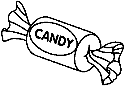 Free Candy Clipart Black And White, Download Free Clip Art