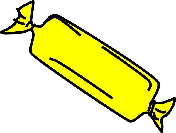 Yellow candy clip art