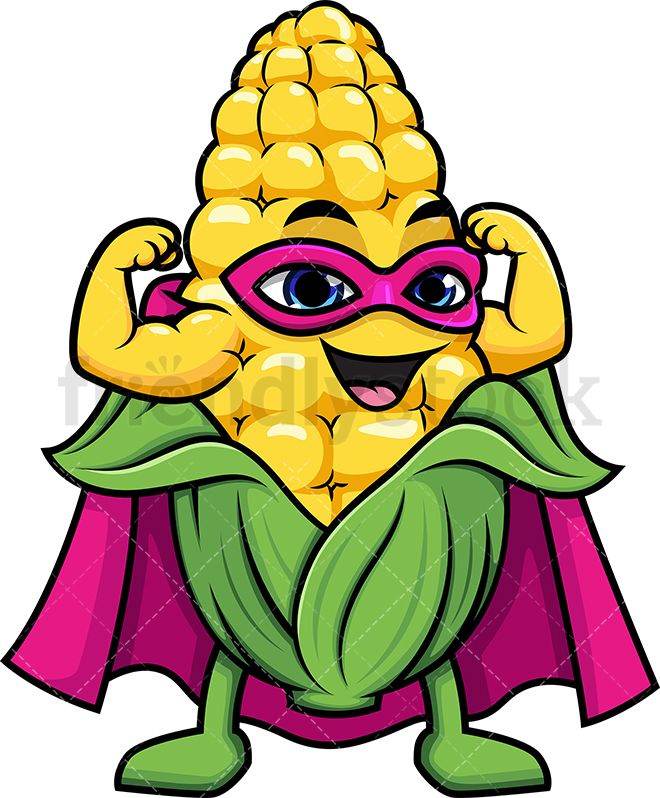 Corn superhero food.