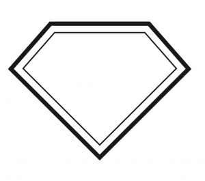 Superhero Template Cape Outline Sketch Coloring Page