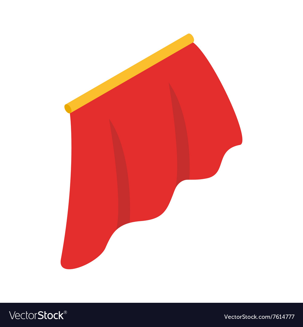 Red cape icon isometric