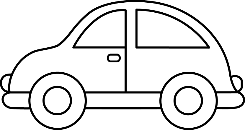 Race Car Clipart Black And White