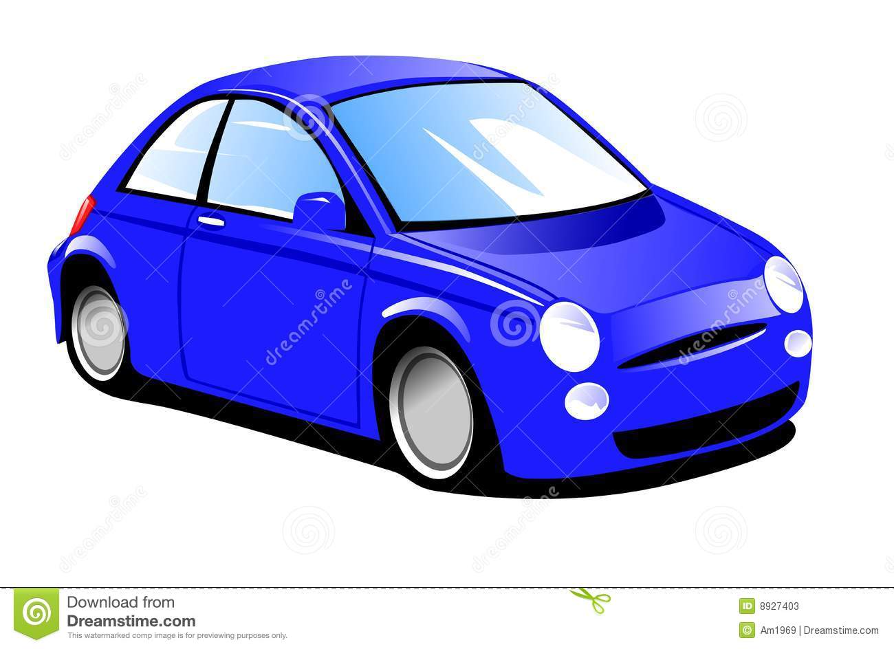 Blue Race Car Clip Art