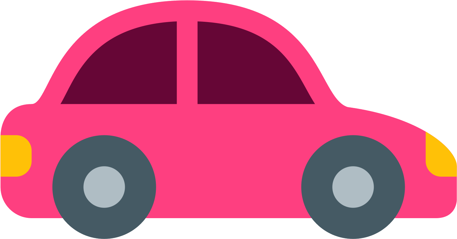 Pink clipart car.