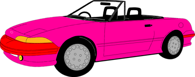Pink car clipart.