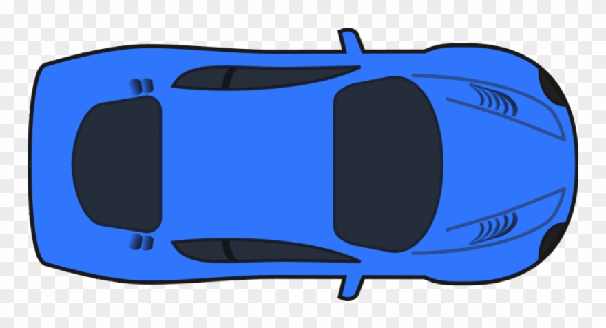 Dark Blue Racing Car Vector Illustration