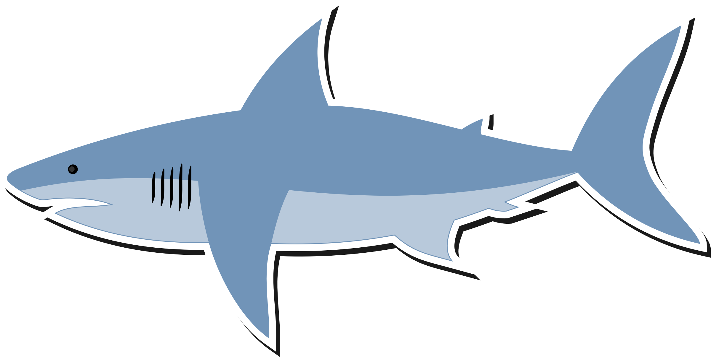 Clipart cartoon shark.