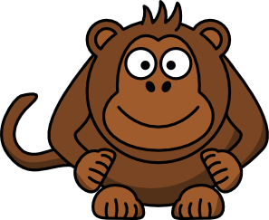 Cartoon Monkey Clip Art at Clker