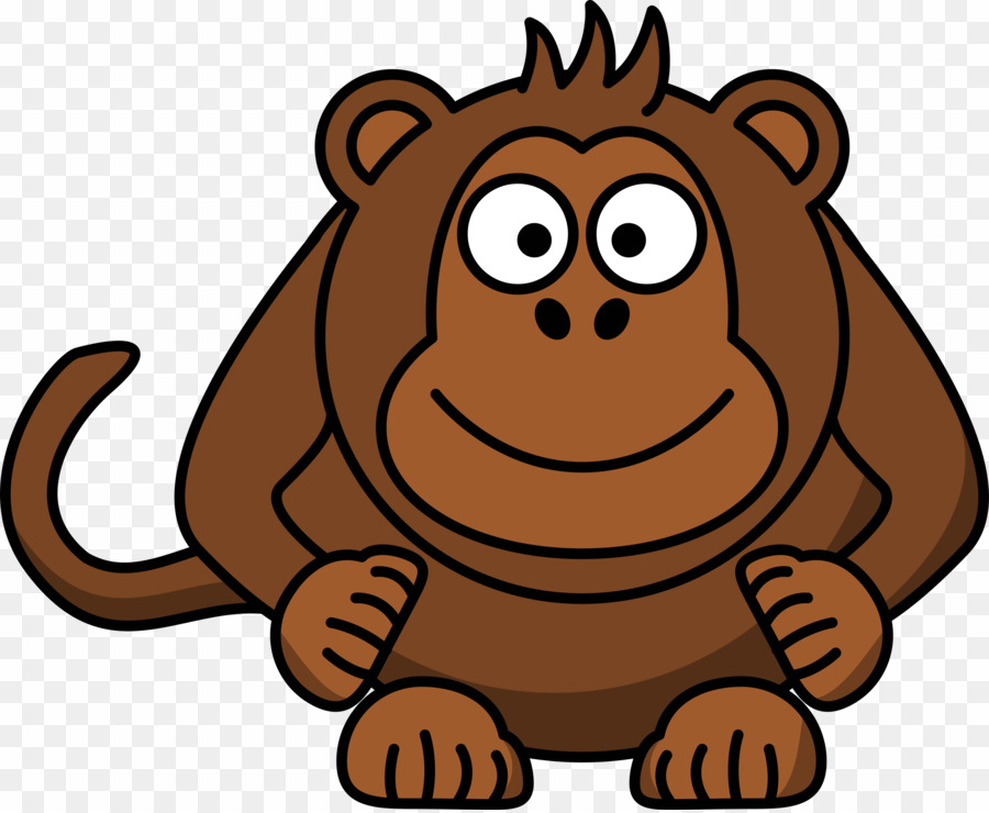 Cartoon monkey png.