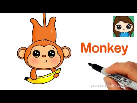 How to Draw a Cartoon Monkey Easy