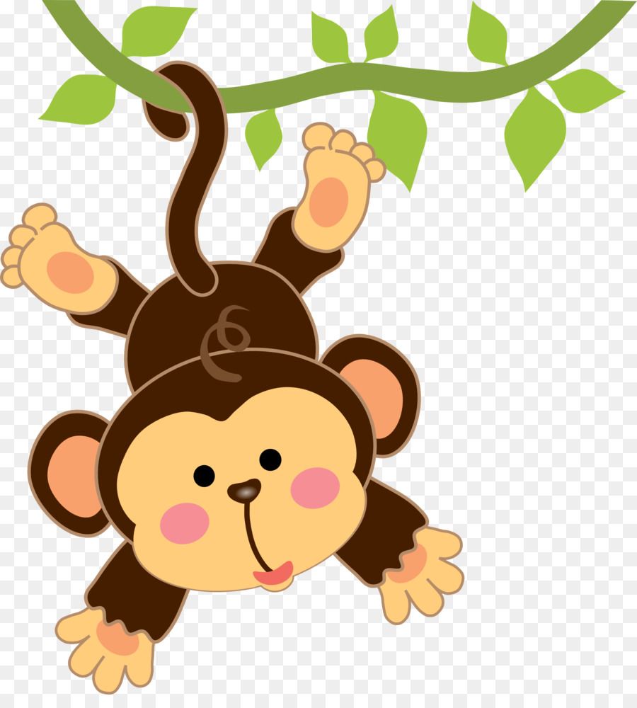 cartoon monkey clipart jungle