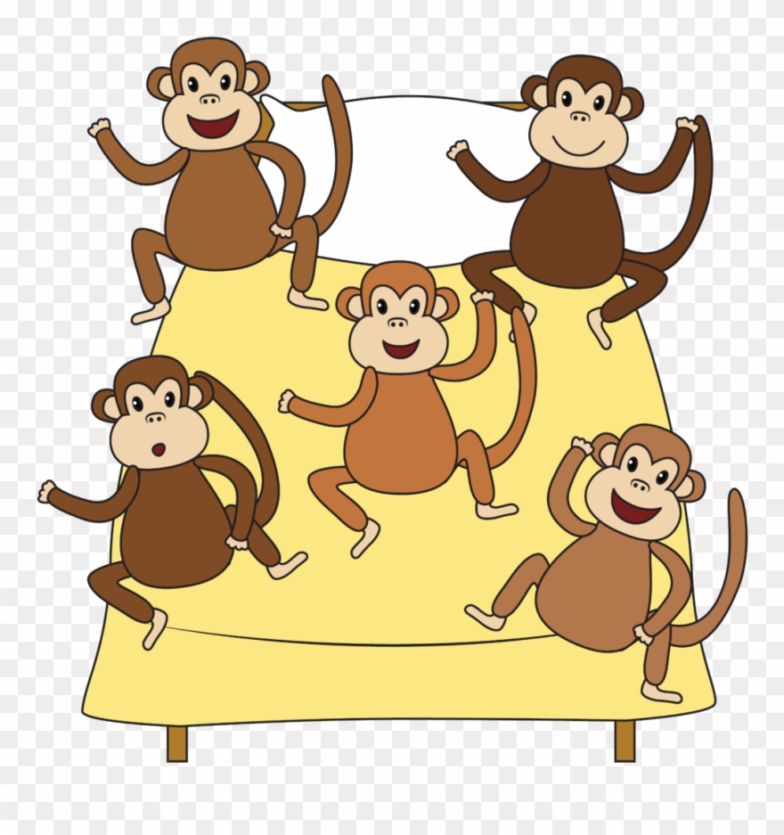 Five Little Monkeys Clipart