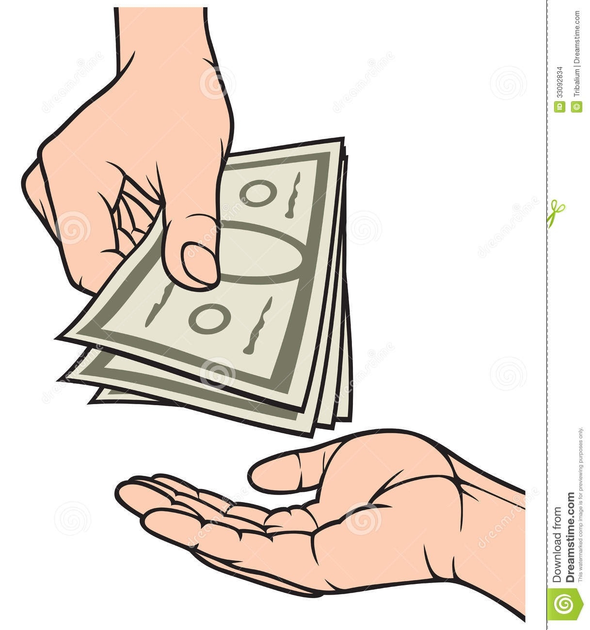 Cash clipart hand clipart, Cash hand Transparent FREE for