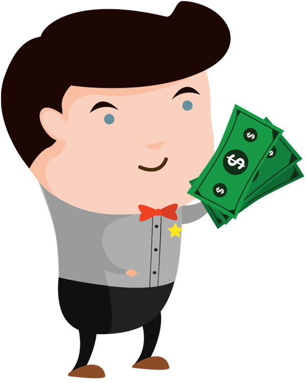 cash clipart hand holding