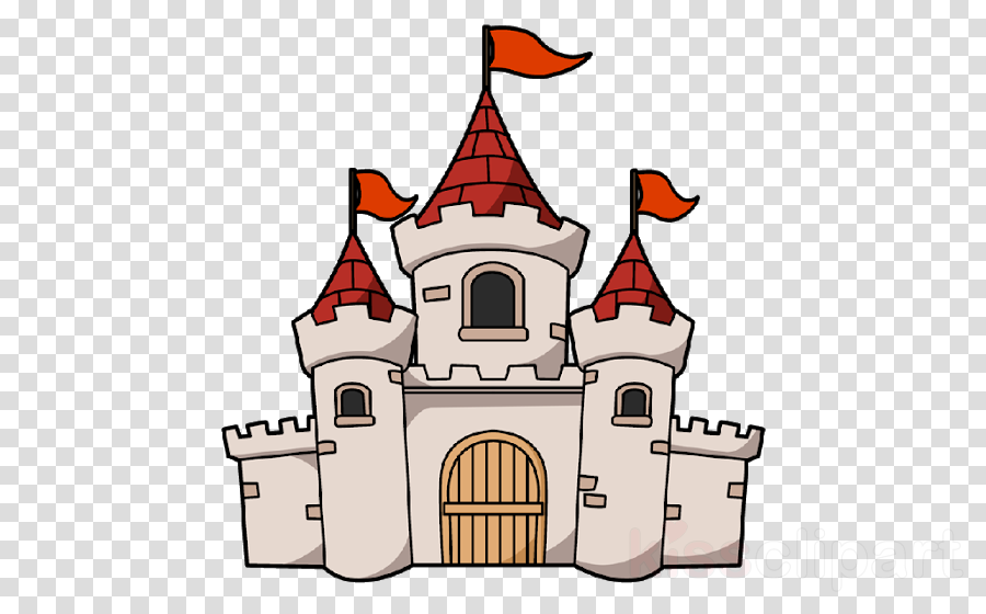 Cartoon castle clipart.