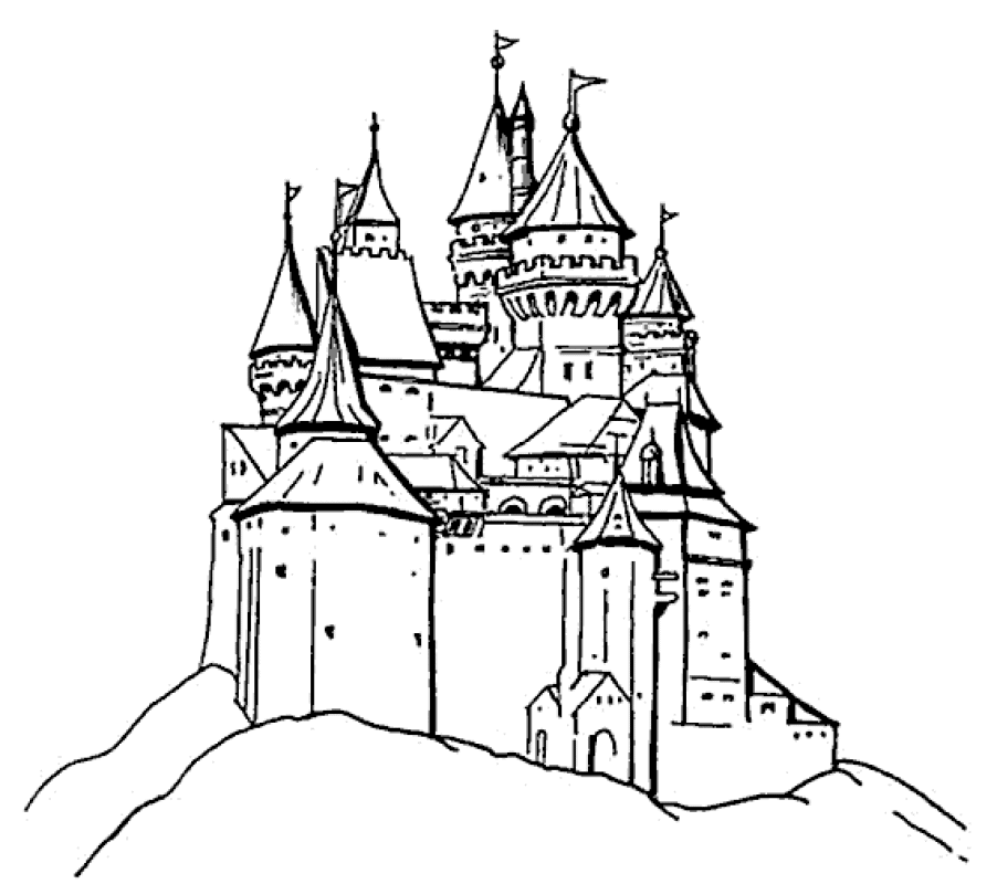 Free castle drawing.