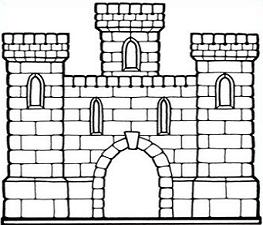 Free castle drawing.