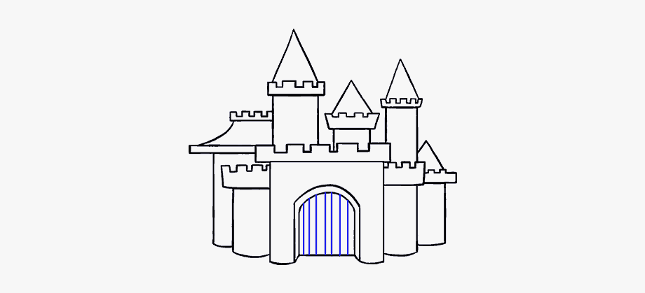 How To Draw A Cartoon Castle In A Few Easy Steps Easy