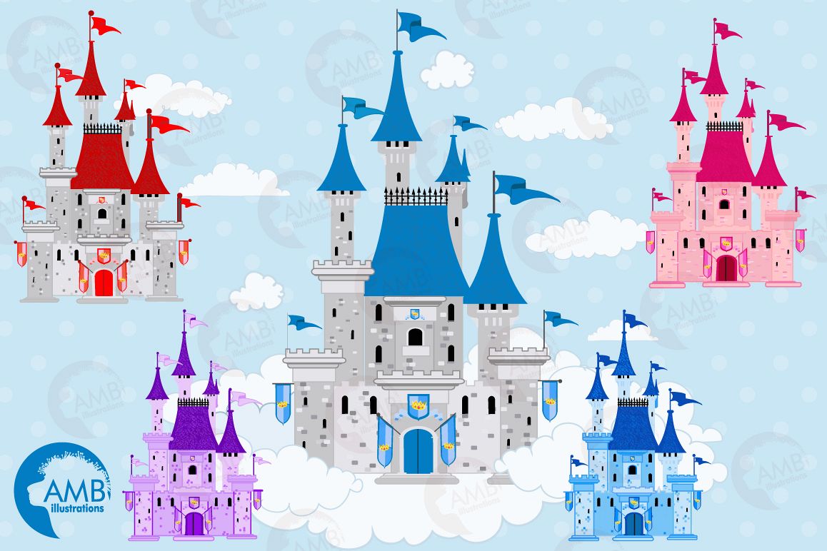 Fairytale castle clipart.