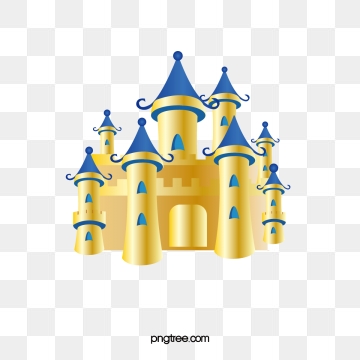 castle clipart gold