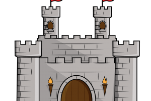 Medieval castle clipart.