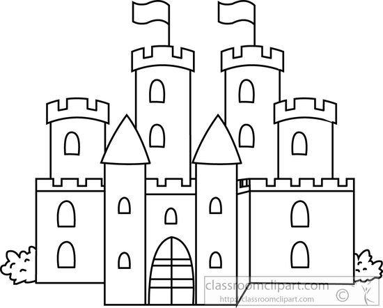 Free castle outline.