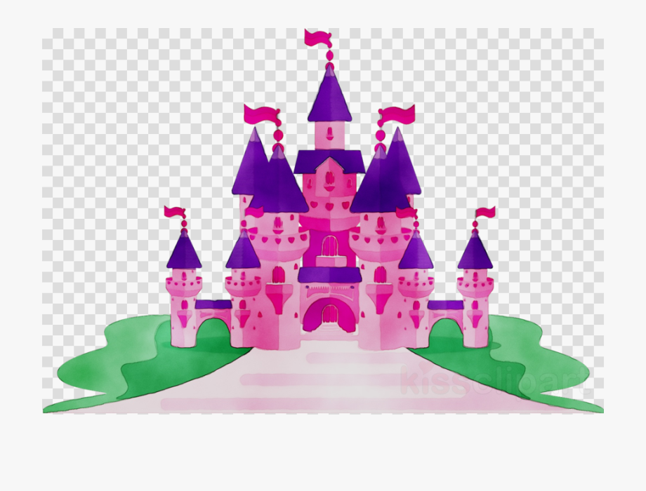 Castle clipart pink.