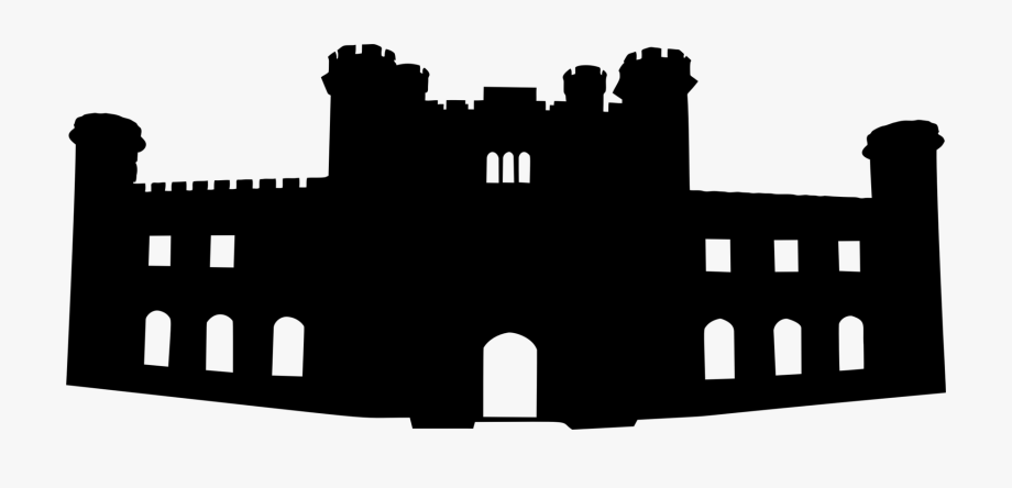 Lowther castle silhouette.
