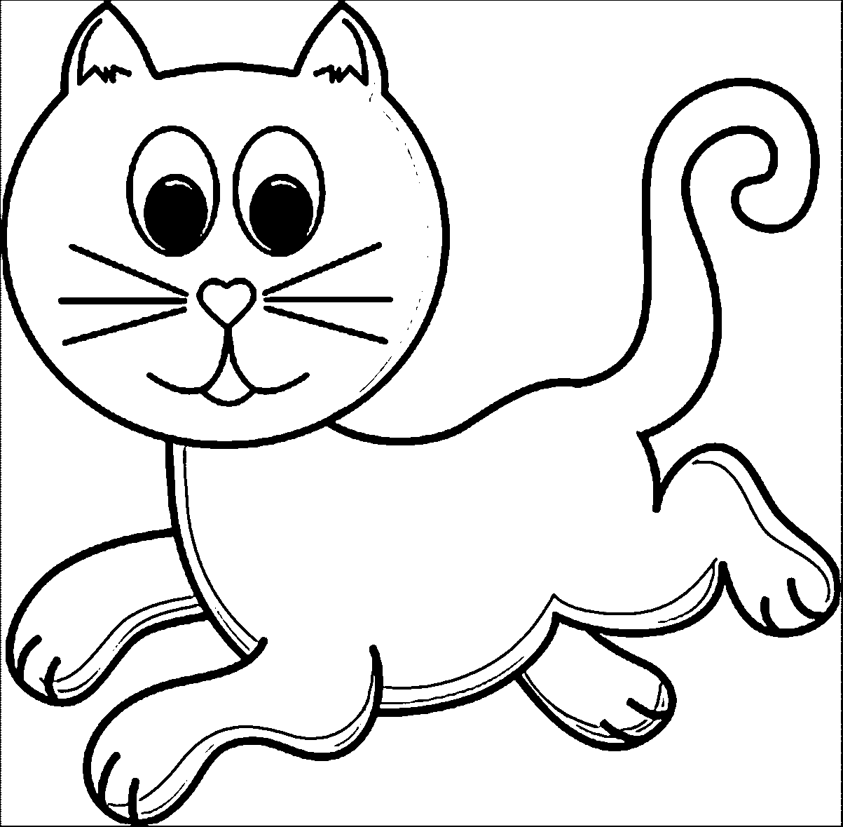 Cat coloring pages.