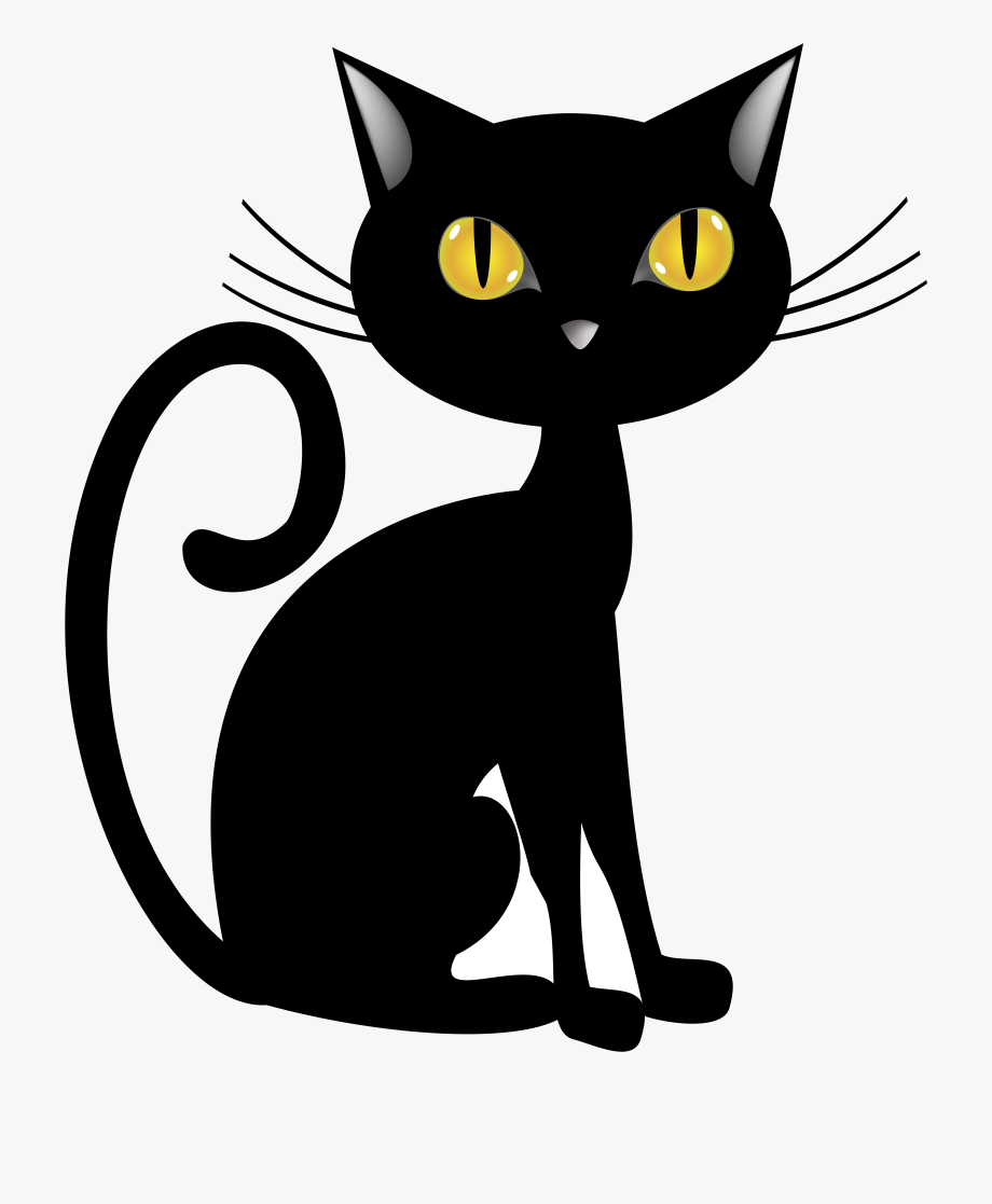 Black Cat Halloween Clip Art Image Gallery Transparent