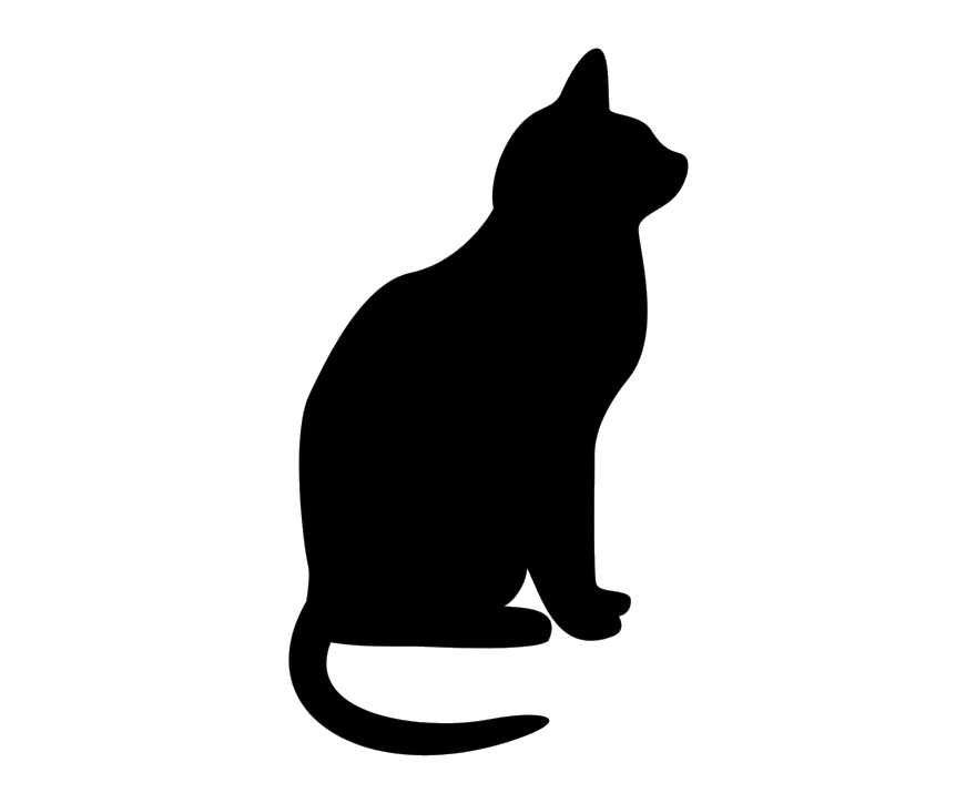 Black Cat Cats Clipart Silhouette Clip Art Transparent